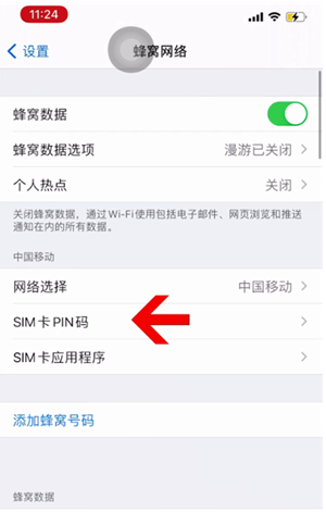 普兰店苹果14维修网分享如何给iPhone14的SIM卡设置密码 