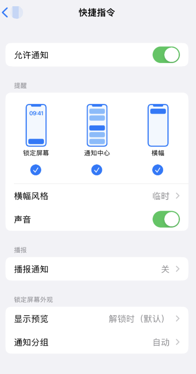 普兰店苹果手机维修分享如何在 iPhone 上关闭快捷指令通知 