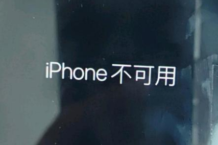 普兰店苹果服务网点分享锁屏界面显示“iPhone 不可用”如何解决 